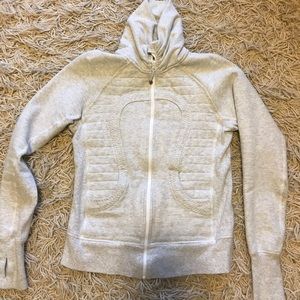 Lululemon fill-zip sweatshirt.